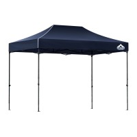 Instahut 3x4.5m Gazebo Pop Up Marquee Tent, 500D Oxford Navy, UV & Water Resistant, Easy Setup, Adjustable Height