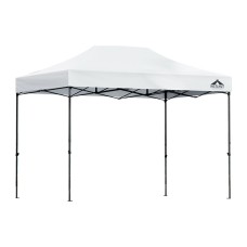 Instahut 3x4.5m White Pop Up Gazebo with Base Pods - UV & Water Resistant Outdoor Wedding Tent, Adjustable Height
