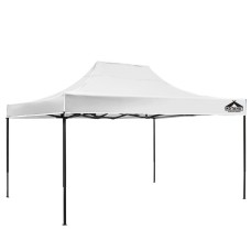 Instahut 3x4.5 Pop Up Gazebo Marquee Tent, 500D Oxford, UV & Water Resistant, Adjustable Heights, Easy Setup, White