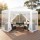 Instahut 2x2m Hexagonal Gazebo Marquee Navy with Mesh Walls UV Resistant Polyester Roof and Steel Frame