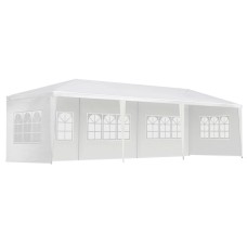 Instahut 3x9m Marquee Gazebo Tent - White Waterproof UV-Resistant Canopy with 5 Removable Panels & Carry Bag