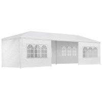 Instahut Gazebo 3x9m Marquee Wedding Tent - White, UV Resistant, Waterproof, Steel Frame, 8 Panels, Carry Bag Included