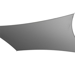 Instahut 3x4m Rectangle Shade Sail Canopy - 280gsm UV-Resistant Polyethylene, Weatherproof, Easy Setup, Grey