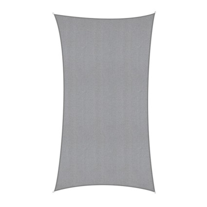 Instahut Rectangle Sun Shade Sail Canopy 4x7m - 280gsm UV-Resistant Breathable Fabric, Weatherproof Design