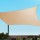 Instahut 3x6m Rectangle Shade Sail - 185GSM Sand Beige, UV-Resistant, Weatherproof, Commercial Grade Sail