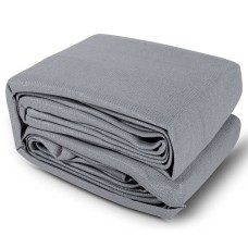 Instahut 5x6m Rectangle Shade Sail, 280GSM Grey Cloth, 98% UV Protection, Weatherproof, with Stainless Steel Buckles