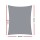 Instahut 5x6m Rectangle Shade Sail, 280GSM Grey Cloth, 98% UV Protection, Weatherproof, with Stainless Steel Buckles