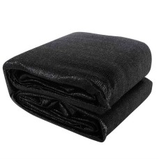 Instahut 6x7m Rectangle Shade Sail - 280GSM Black Polyethylene, 98% UV Block, Weatherproof, with Steel Buckles