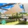 Instahut Waterproof Triangle Shade Sail 5x5x5m - Sand Beige, 95% UV Block, Durable 100% Polyethylene, Easy Setup