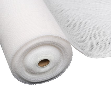 Instahut 50% UV Block Shade Cloth 3.66x30m - Durable White HPDE Mono-tape for Greenhouses & Gardens