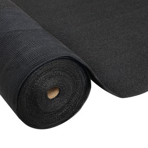 Instahut 30% UV Shade Cloth 3.66x30m - Heavy Duty Black HDPE, Tear-Resistant, UV-Stabilised for Greenhouses & F
