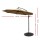 Instahut 3m Beige Cantilever Umbrella with Base - UV50+ Water-Resistant Polyester Canopy & Sturdy Steel Frame