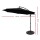 Instahut 3m Black Cantilever Outdoor Umbrella with UV50+ Protection and Sturdy Base for Beach and Garden Use