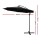 Instahut 3m Cantilever Outdoor Umbrella - UV50+ Black Polyester Canopy, Steel Frame for Garden & Beach