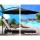 Instahut 3m Cantilever Outdoor Umbrella - UV50+ Black Polyester Canopy, Steel Frame for Garden & Beach