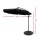 Instahut 3m Cantilever Outdoor Umbrella with Base - UV50+ Black Polyester Canopy, Steel Frame, Water-Resistant