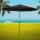 Instahut 3m Outdoor Umbrella Black, Wooden Pole, UV50+ Water-Resistant Beach Garden Patio Sun Shade Canopy
