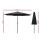 Instahut 3m Black Outdoor Umbrella: UV50+ Water-Resistant Polyester Canopy, Tilt & Steel Frame for Beach, Garden, Patio