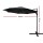 Instahut 3m Cantilever Outdoor Umbrella, 360° Tilt, UV50+ Black Polyester Canopy, Steel Frame, Beach-to-Backyard Use