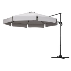 Instahut 3m Cantilever Outdoor Umbrella - 360° Tilt, UV50+ Grey Canopy, Aluminium Frame, Beach-to-Backyard Versatility Instahut 3m Cantilever Outdoor Umbrella - 360° Tilt, UV50+ Grey Canopy, Aluminium Frame, Beach-to-Backyard Versatility