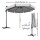 Instahut 3m Cantilever Outdoor Umbrella - 360° Tilt, UV50+ Grey Canopy, Aluminium Frame, Beach-to-Backyard Versatility