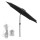 Instahut 2.9m Outdoor Market Umbrella with LED String Lights, Black Polyester Canopy, Adjustable Tilt, Steel Frame