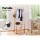 Artiss Bamboo Clothes Rack Airer Coat Stand with Wheels - 2-Tier Shelves, 4 Hooks, 165x59cm, Mould-Resistant Finish