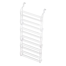 Artiss Eric Over Door Shoe Rack Organiser, 24 Pairs, 12-Tier, Metal & PP, Tool-Free Assembly, 50.4x16.4x173