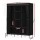 Artiss Large Portable Fabric Wardrobe with Shelves, Metal Frame, 124x42x173cm, Black - DIY Closet Storage Solution