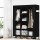 Artiss Large Portable Fabric Wardrobe with Shelves, Metal Frame, 124x42x173cm, Black - DIY Closet Storage Solution