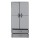 Artiss Large Portable Clothes Closet Wardrobe Grey Magnetic Door Powder Coated Metal Frame 1 Rod 2 Drawers