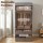 Artiss Large Portable Clothes Closet Wardrobe Grey Magnetic Door Powder Coated Metal Frame 1 Rod 2 Drawers