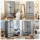Artiss Large Portable Clothes Closet Wardrobe Grey Magnetic Door Powder Coated Metal Frame 1 Rod 2 Drawers