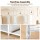 Artiss Large Portable Clothes Closet Wardrobe White with 3 Hanging Rods 9 Shelves Breathable Non-Woven Cover 130x36x171m