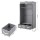 Artiss Large Grey Portable Clothes Wardrobe 90x45x170cm with 3 Drawers Tiebacks Breathable Cover Sturdy Frame