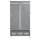 Artiss Large Grey Portable Clothes Wardrobe 90x45x170cm with 3 Drawers Tiebacks Breathable Cover Sturdy Frame
