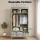 Artiss Large Grey Portable Clothes Wardrobe 90x45x170cm with 3 Drawers Tiebacks Breathable Cover Sturdy Frame