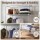 Artiss Large Grey Portable Clothes Wardrobe 90x45x170cm with 3 Drawers Tiebacks Breathable Cover Sturdy Frame