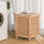 Artiss Wooden Laundry Hamper Cabinet – Pine Frame with Weaved Panels, Detachable Lid & Removable Linen Bag, 38x38x55cm