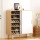 Artiss Shoe Cabinet MDF Rubberwood 90x34x97cm White Grey Pine 30 Pairs Sliding Doors Organiser Stylish Entryway