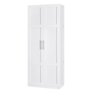 Artiss 2 Door Buffet Sideboard Cupboard Cabinet Pantry White - Versatile 180cm Tall Storage Solution, Easy Assembly