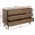 Artiss Chest of Drawers, High-Density Particle Board, 120x40x75cm, Walnut, Contemporary Design, 6 Spacious Drawers