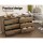 Artiss Chest of Drawers, High-Density Particle Board, 120x40x75cm, Walnut, Contemporary Design, 6 Spacious Drawers