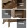 Artiss Chest of Drawers, High-Density Particle Board, 120x40x75cm, Walnut, Contemporary Design, 6 Spacious Drawers