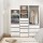 Artiss White Built-In Wardrobe Closet Organiser, 3 Drawers, Metal Rail, 15mm Particleboard, 60x48x185cm, Easy Assembly