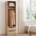 Artiss Pine Wardrobe Closet 185cm Tall Slim 50.5cm Wide with 2 Drawers 1 Shelf Metal Hanging Rod Anti Tip