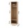 Artiss Pine Wardrobe Closet 185cm Slim Clothes Storage with Metal Hanging Rod Two Open Shelves Melamine