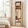 Artiss Pine Wardrobe Closet 185cm Slim Clothes Storage with Metal Hanging Rod Two Open Shelves Melamine