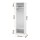 Artiss White Wardrobe Closet 185cm Tall Slim 50.5cm Wide with 2 Open Shelves and Metal Hanging Rod Durable Melamine