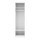 Artiss White Wardrobe Closet 185cm Tall Slim 50.5cm Wide with 2 Open Shelves and Metal Hanging Rod Durable Melamine